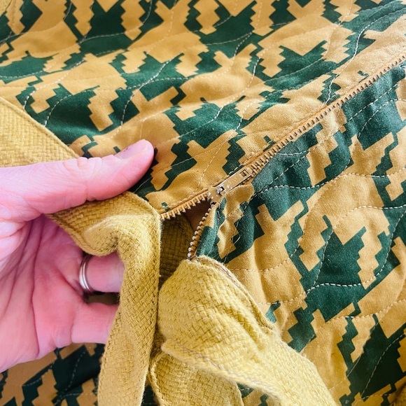 Vintage 60s Handmade Yellow & Green Houndstooth Column Dress - Picture 10 of 13